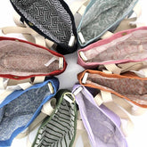 Mini sac cabas à bandoulière en coton bio noir